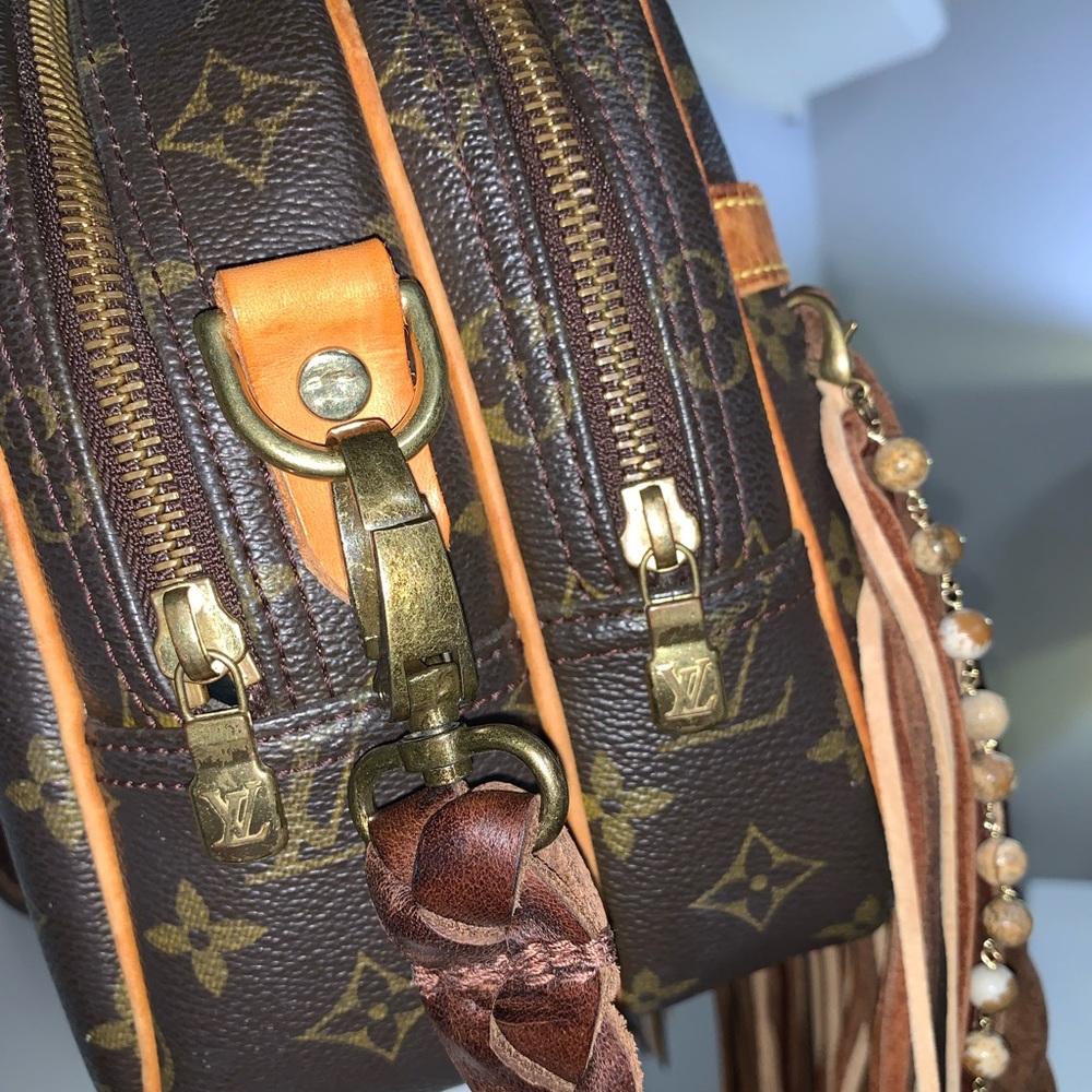 Authentic Louis Vuitton Reporter PM Monogram Upcycled- Vintage Boho Bags - Picture 3 of 16